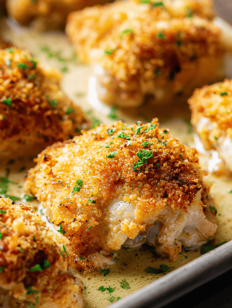 Crunchy baked cauliflower with golden breadcrumb topping in creamy cheese sauce.