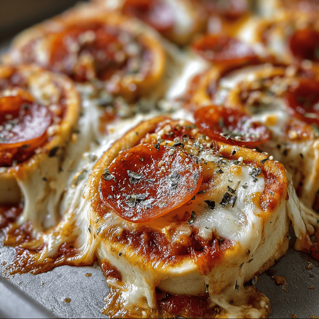 Golden-baked personal pepperoni pizza with melted cheese and crispy crust.