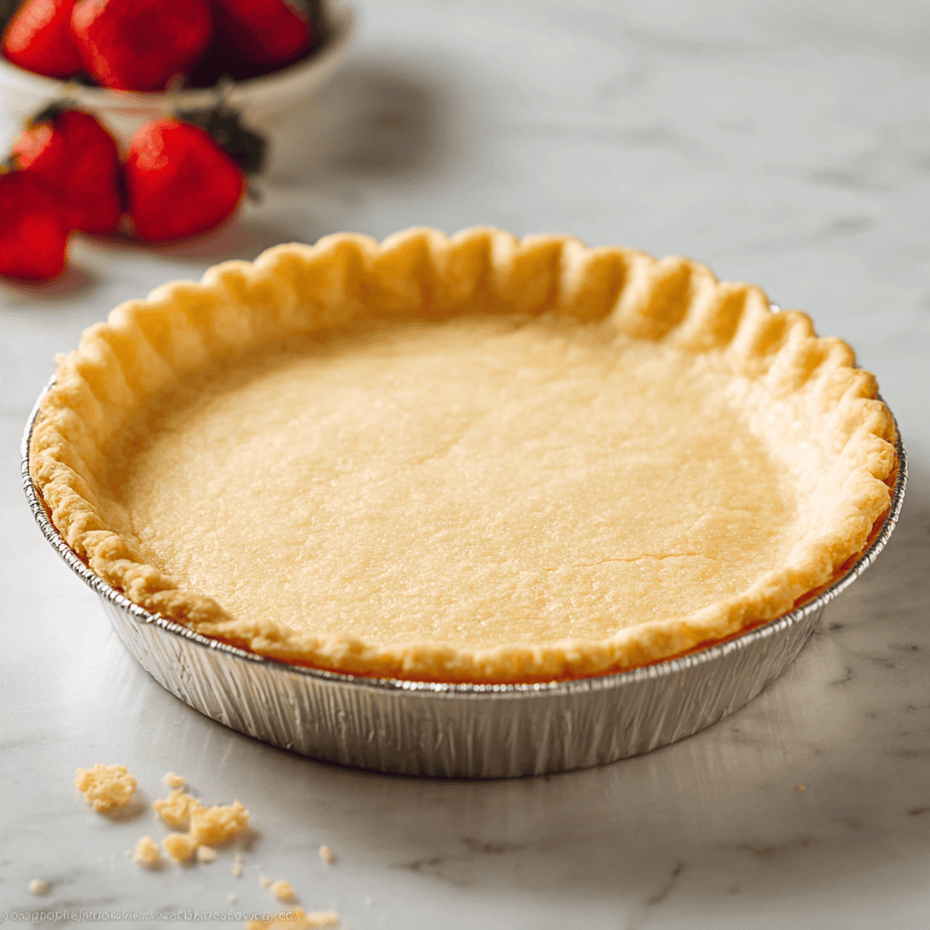 Buttery pie crust for homemade desserts and fruit pies. Perfect for baking sweet pastry treats.