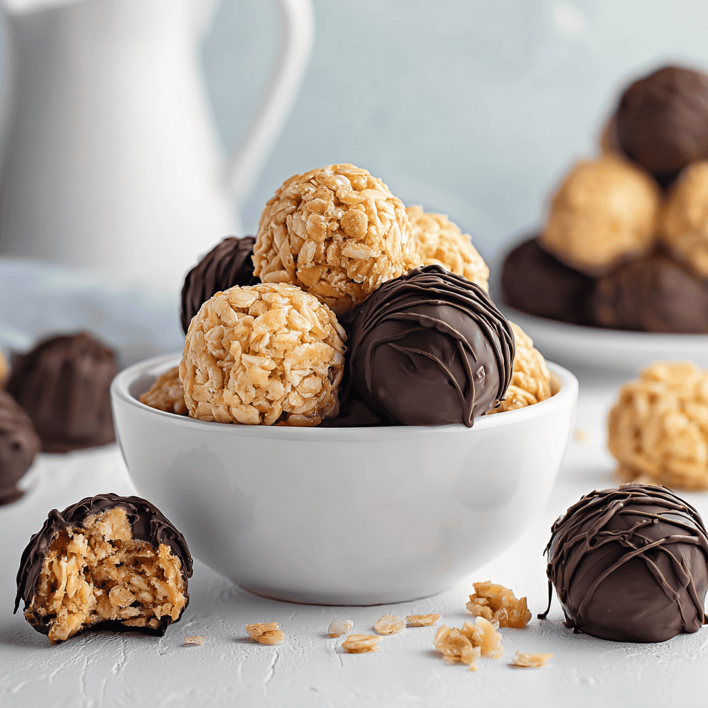 Soft almond croquettes covered in chocolate on white bowl and background, delicious dessert recipes blog.