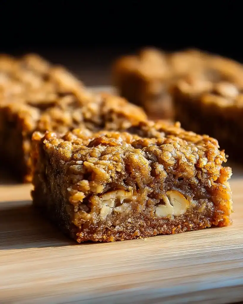 Homemade Banana Oatmeal Bars with nuts and chocolate chips