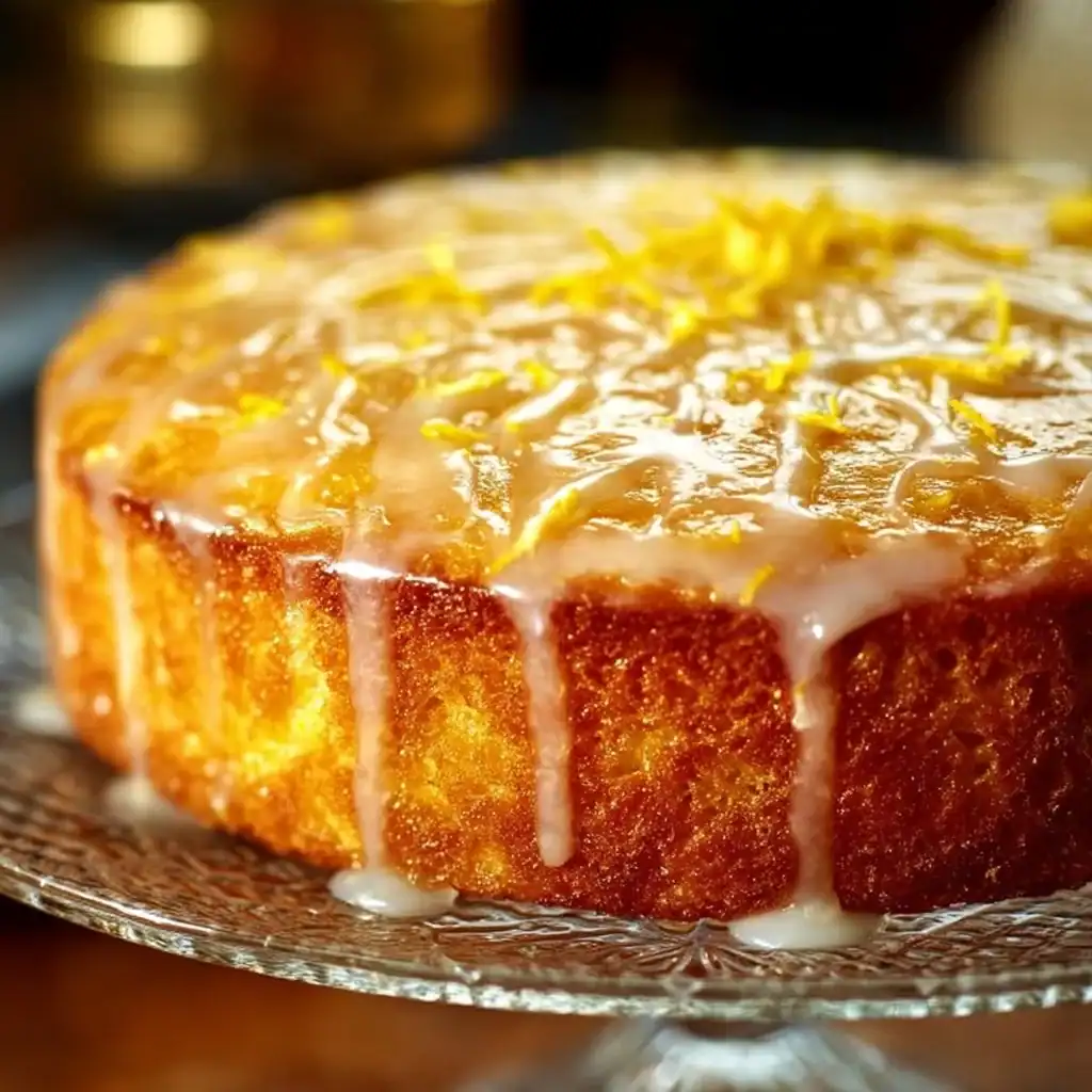 Deliciously moist lemon cake topped with zesty lemon frosting