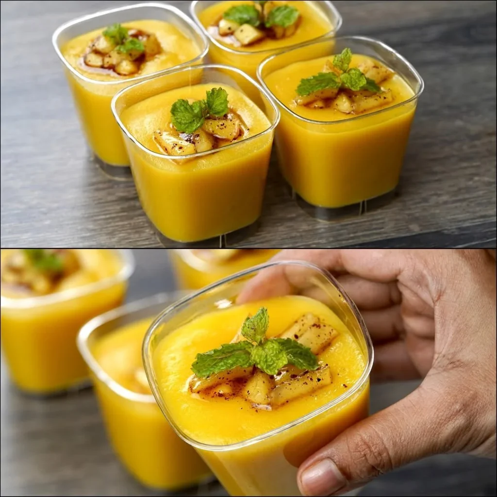 Creamy and easy apple dessert served in a bowl with fresh apple slices