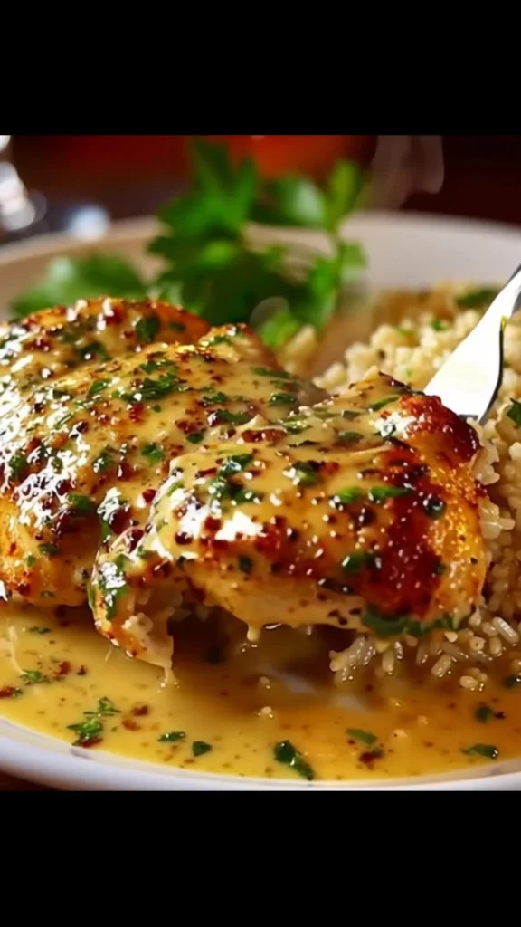 Delicious Parmesan Chicken served with a side of vegetables