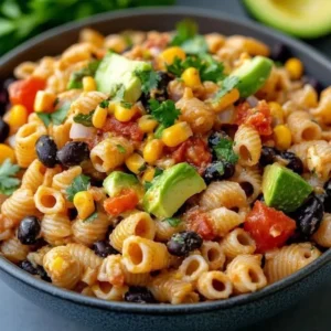 Colorful Taco Pasta Salad with fresh ingredients and bold flavors