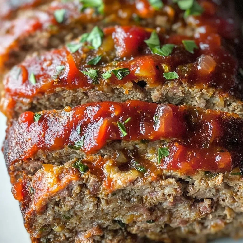Juicy classic meatloaf recipe prepared for a Sunday dinner